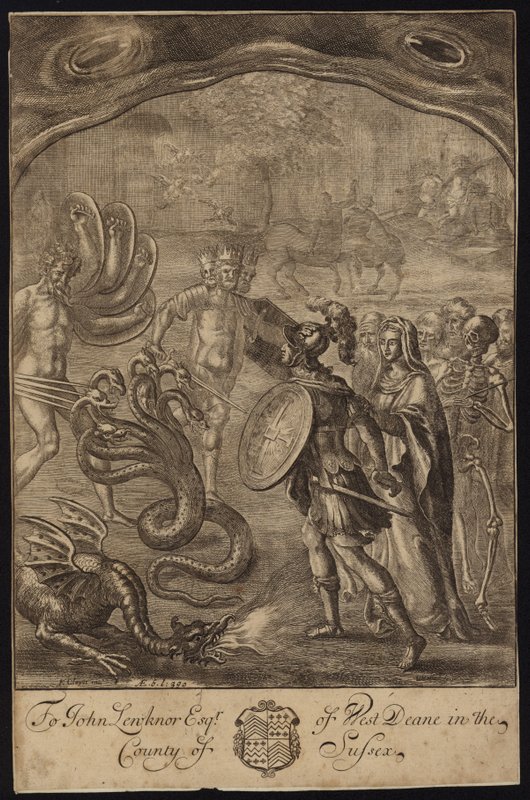 Aeneas, Sybil, Kentaurs, Geryon, Briareus, Hydra, Chimaera alkotó: Francis Cleyn
