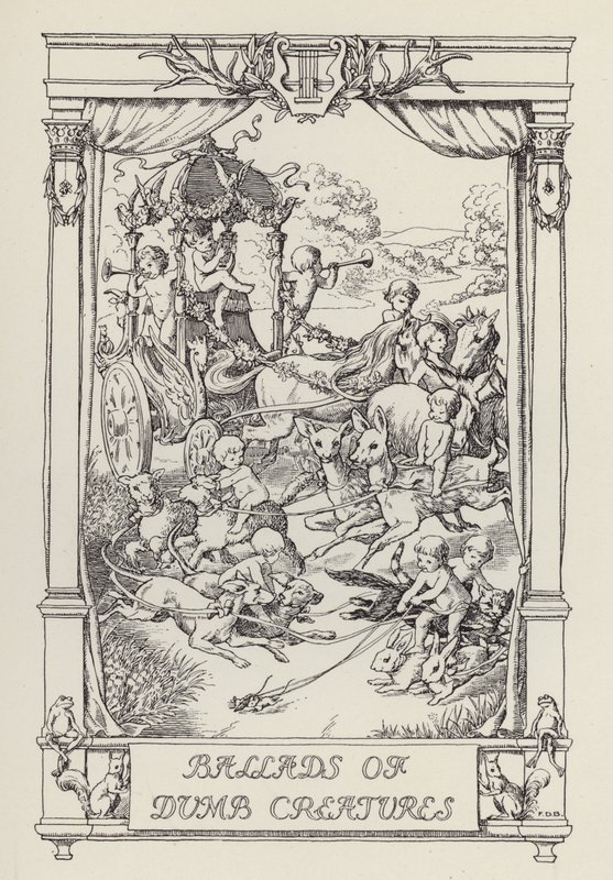 Egy másik verseskönyv gyerekeknek: Balladák a buta lényekről (litho) alkotó: Francis Donkin Bedford