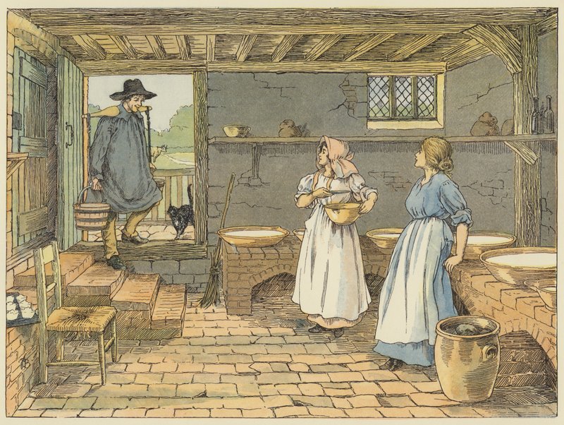 Dairy Man (színes litográfia) alkotó: Francis Donkin Bedford