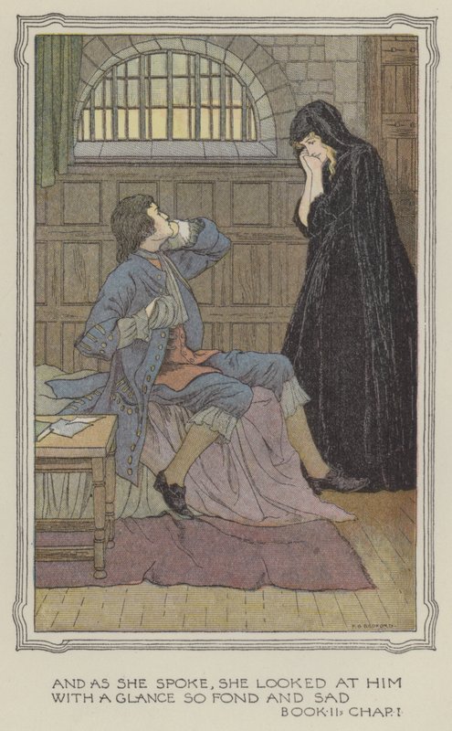 Illusztráció Henry Esmond történetéhez (színes litográfia) alkotó: Francis Donkin Bedford
