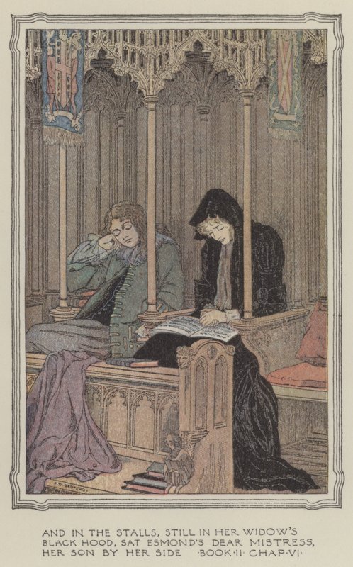 Illusztráció Henry Esmond történetéhez (színes litográfia) alkotó: Francis Donkin Bedford