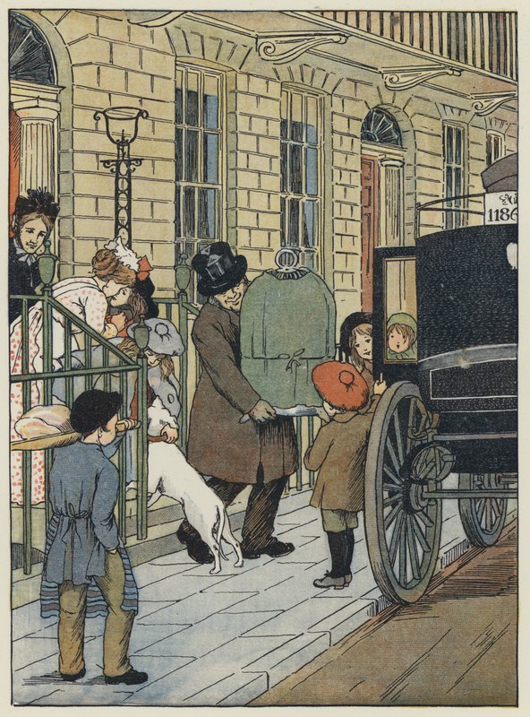 London: Hazafelé! (színes litográfia) alkotó: Francis Donkin Bedford