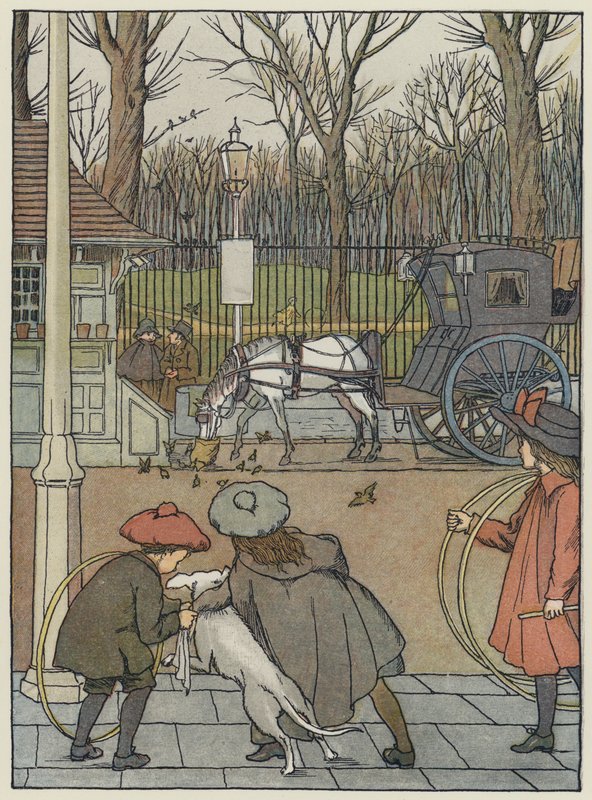London: London Sparrows at Dinner (színes litho) alkotó: Francis Donkin Bedford