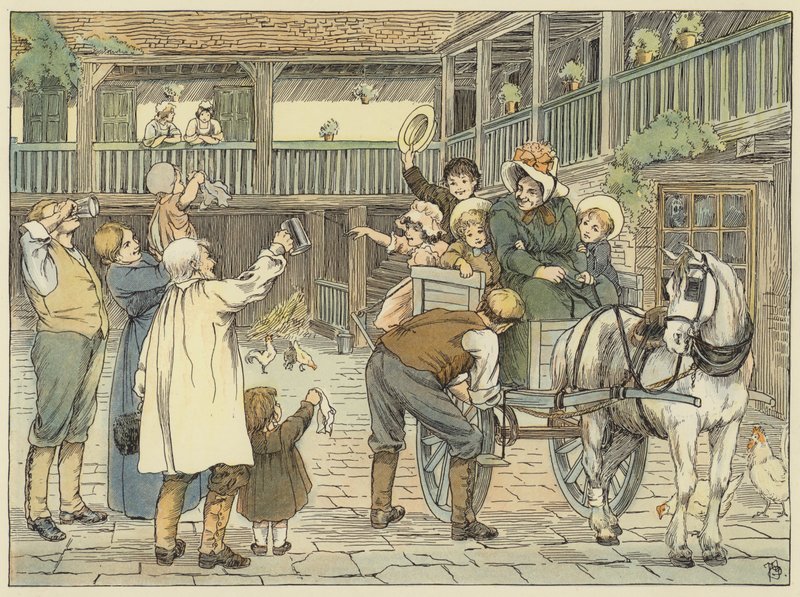 Ostler (színes litográfia) alkotó: Francis Donkin Bedford