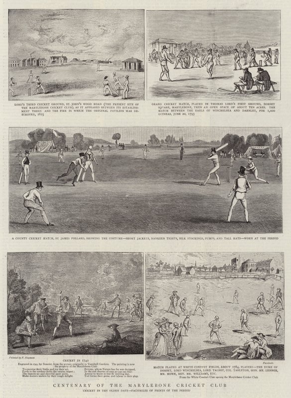 A Marylebone Cricket Club századik évfordulója alkotó: Francis Hayman