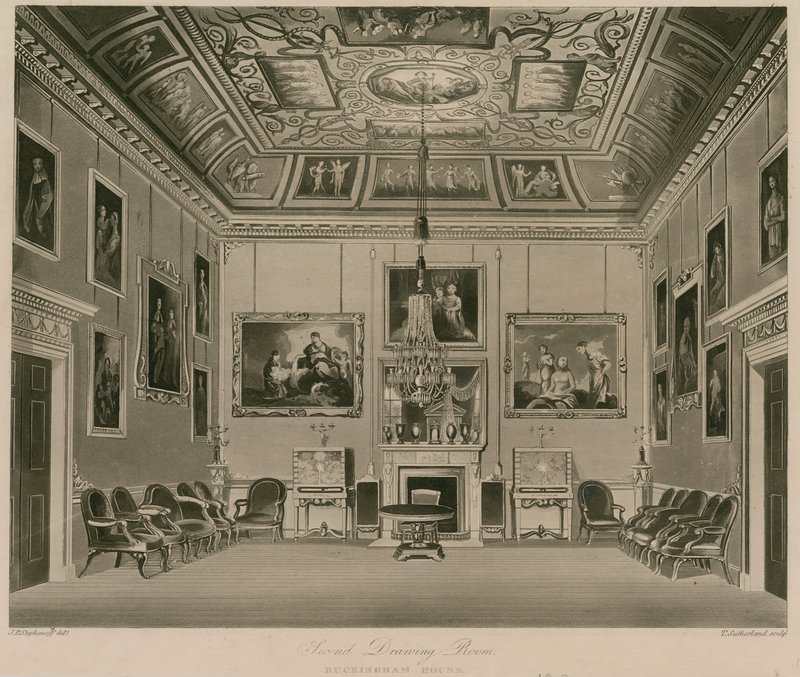 Második szalon, Buckingham House alkotó: Francis Phillip Stephanoff