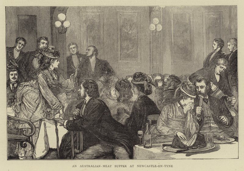 Ausztrál húsos vacsora Newcastle-on-Tyne-ben alkotó: Francis S. Walker