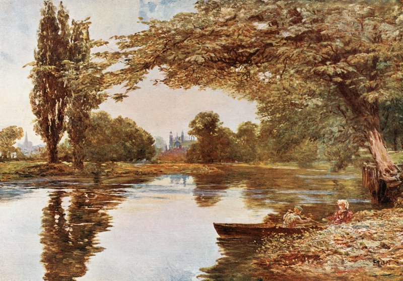 Eton College Chapel a Temzéből alkotó: Francis S. Walker