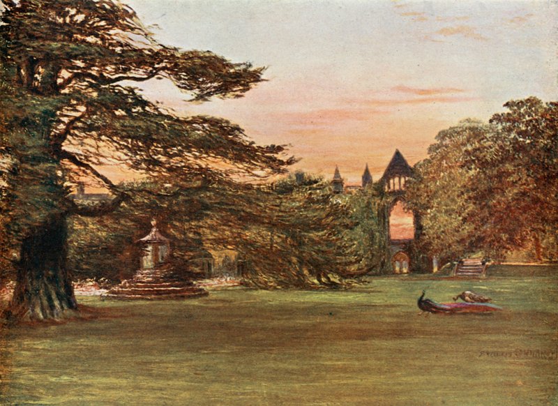 A Newstead-apátság kertje alkotó: Francis S. Walker
