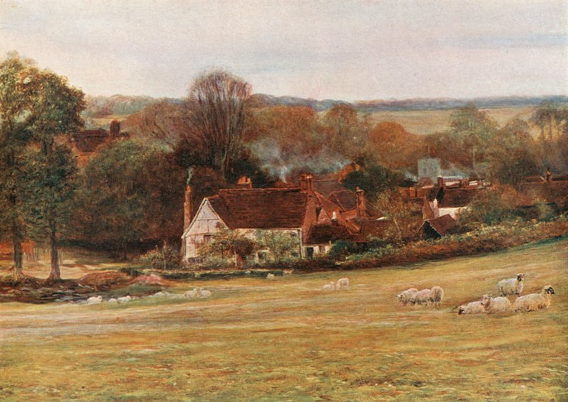 Milton nyaralója és kertje, Chalfont St Giles alkotó: Francis S. Walker