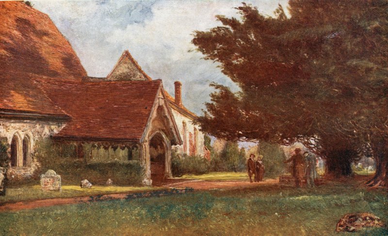 Stoke Poges templomkertje alkotó: Francis S. Walker