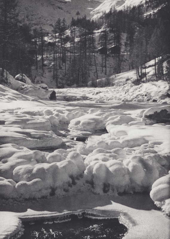 Pennine Alps: Frozen Stream (f/w fotó) alkotó: Francis Sydney Smythe