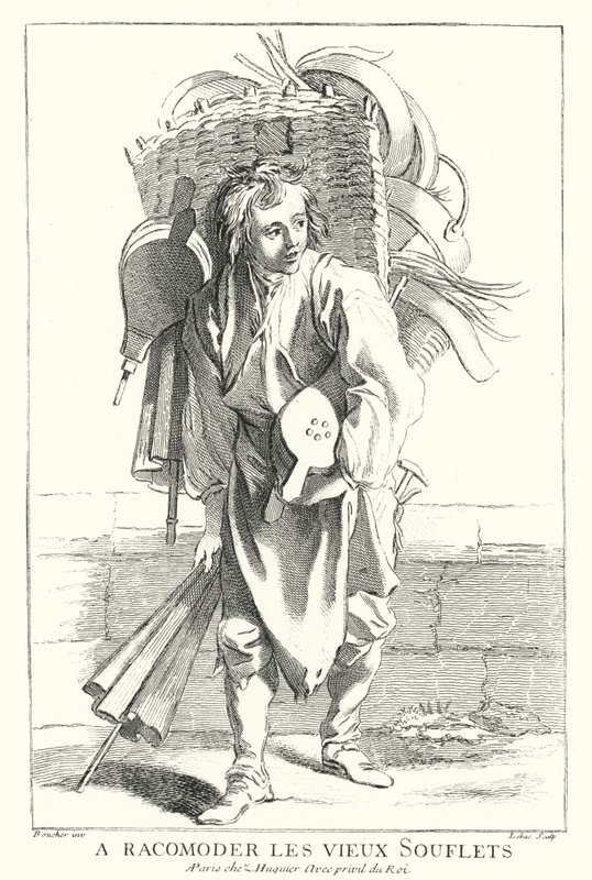 Fújtatójavító (metszet) alkotó: Francois (after) Boucher