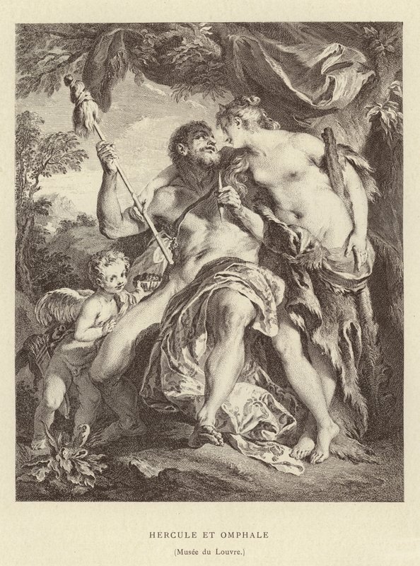 Herkules és Omphale alkotó: Francois (after) Boucher