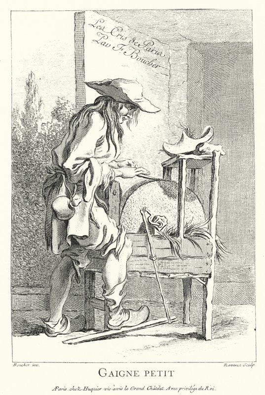 Késcsiszoló (gravírozás) alkotó: Francois (after) Boucher
