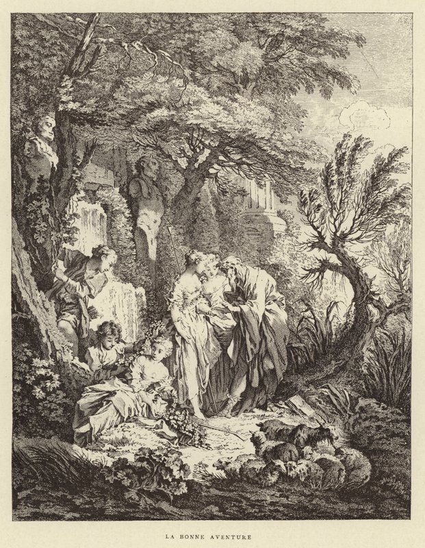 A jó kaland (metszet) alkotó: Francois (after) Boucher