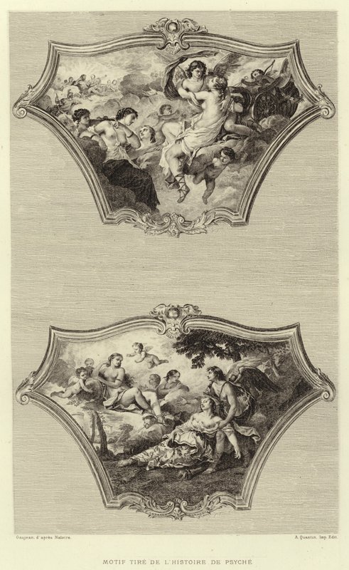 Minta abroncs a Psyche történetéből (metszet) alkotó: Francois (after) Boucher