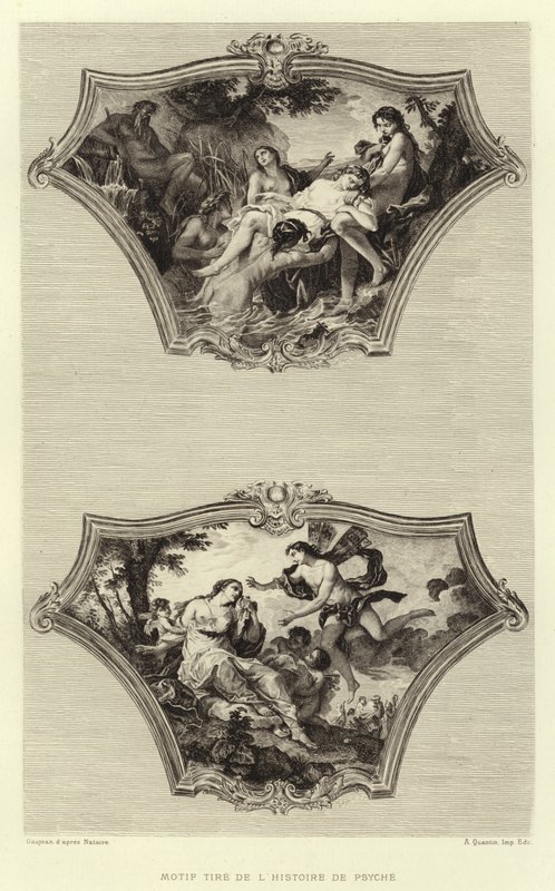 Minta abroncs a Psyche történetéből (metszet) alkotó: Francois (after) Boucher