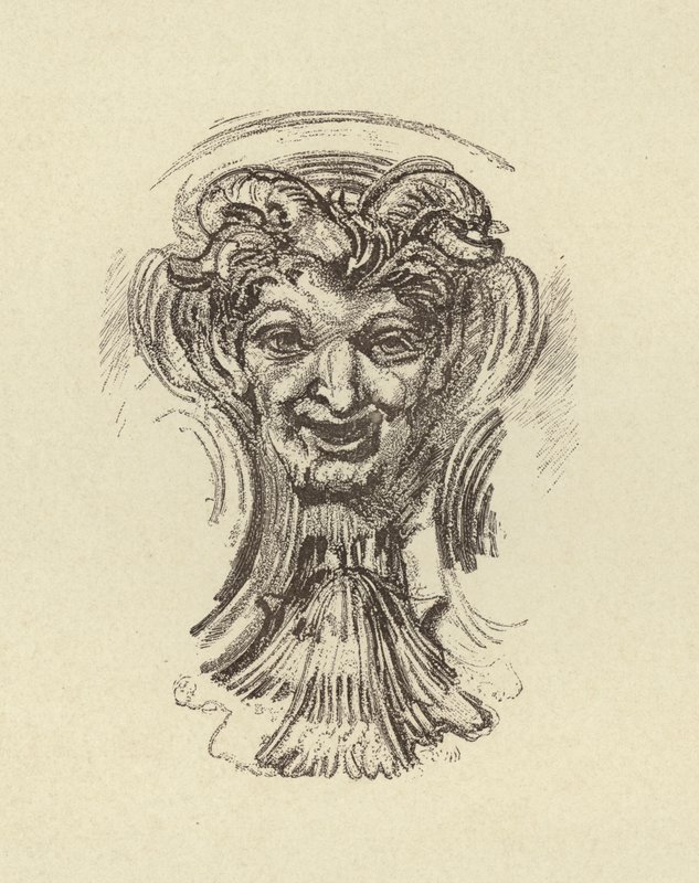 Mosolygó arc (metszet) alkotó: Francois (after) Boucher