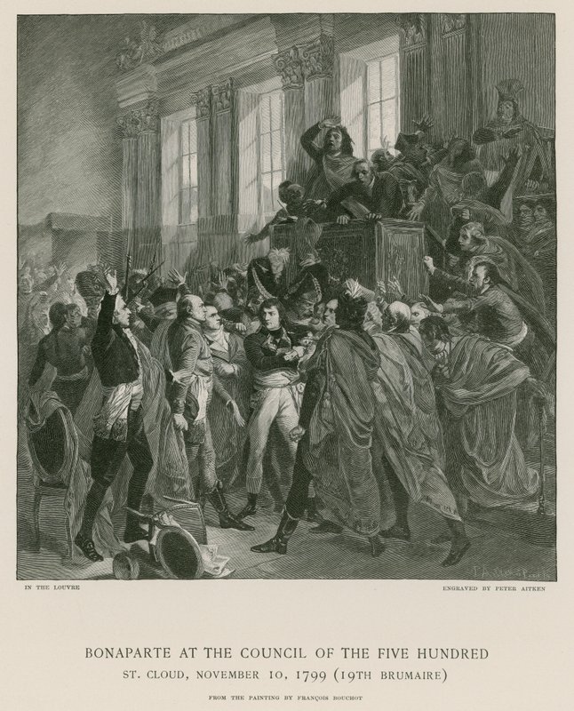 Bonaparte az ötszázak tanácskozásán alkotó: Francois Bouchot