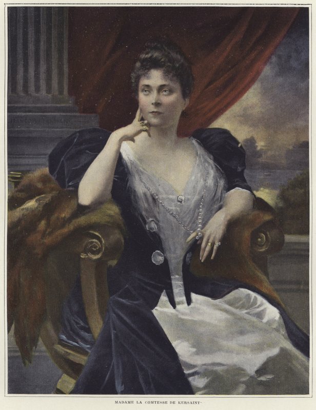 Madame la Cometesse portréja, Kersaint alkotó: Francois Flameng