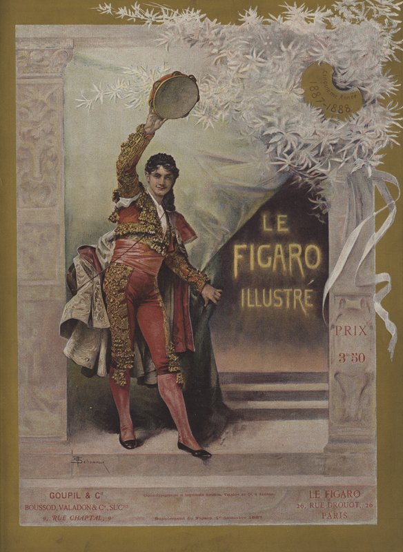 A Le Figaro Illustre borítója, 1887. december 1 alkotó: Francois Schommer