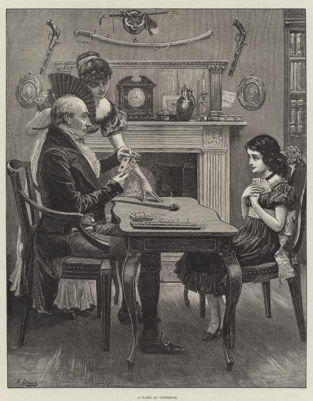 Játék a Cribbage-ben alkotó: Frank Dadd