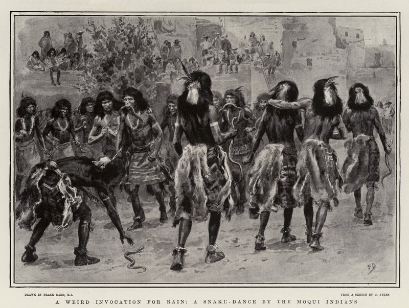 Furcsa invokáció esőre, a Moqui indiánok kígyótánca alkotó: Frank Dadd
