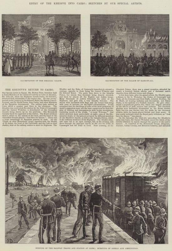 A Khedive belépése Kairóba alkotó: Frank Dadd