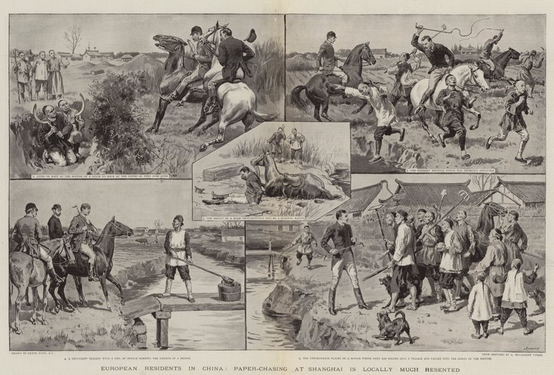 Az európai lakosok Kínában, a sanghaji Paper-Chasing helyileg nagy felháborodást vált ki alkotó: Frank Dadd