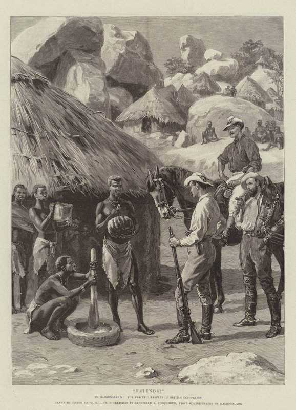 Barátok! Mashonalandban, a brit megszállás békés eredményei alkotó: Frank Dadd