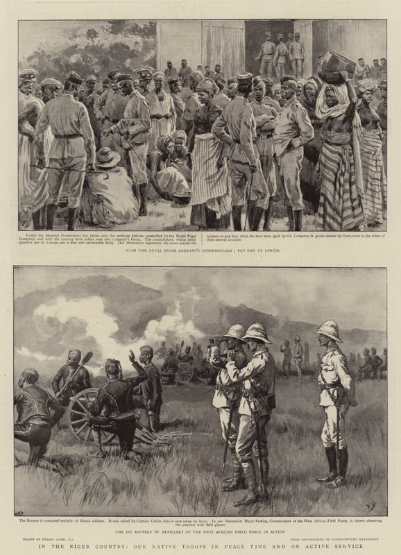 Niger országban bennszülött csapataink békeidőben és aktív szolgálatban alkotó: Frank Dadd