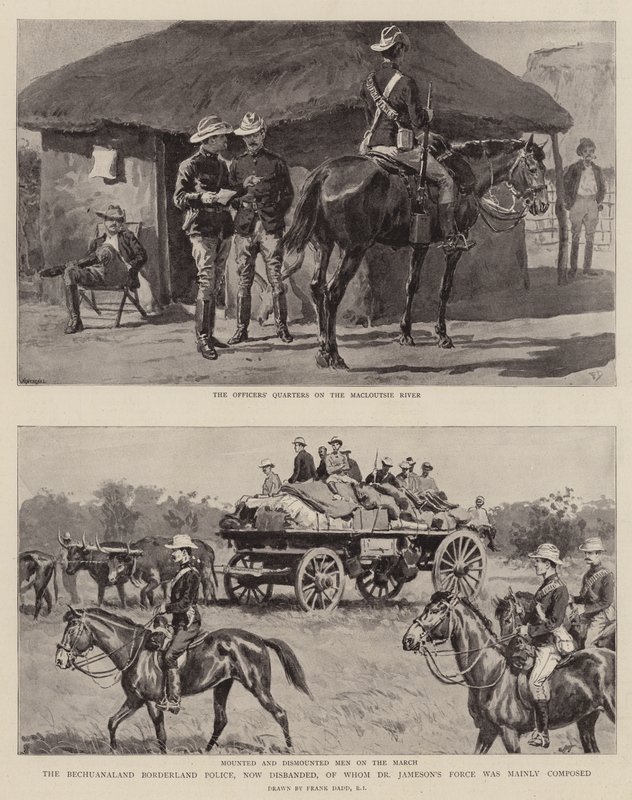 A Bechuanaland Borderland Rendőrség, mára feloszlatott, amelyből Dr. Jameson Force főként a tagjaiból állt alkotó: Frank Dadd