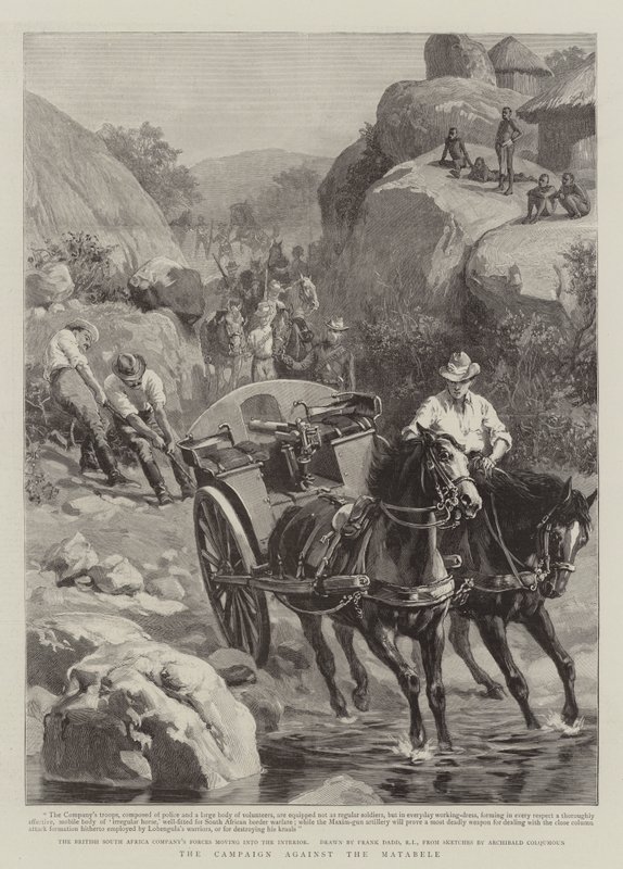 A kampány a Matabele ellen alkotó: Frank Dadd