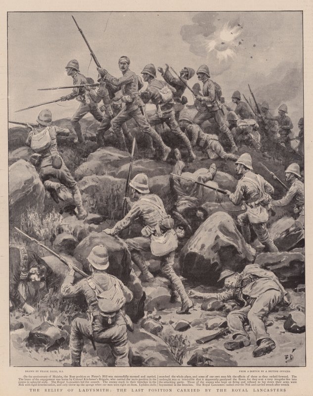 Ladysmith megkönnyebbülése, a Royal Lancasterek utolsó pozíciója alkotó: Frank Dadd