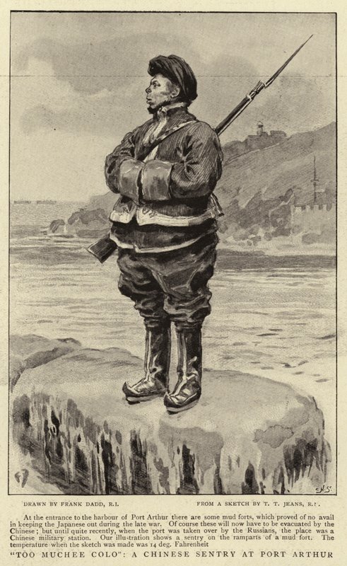 Túl sok szín, egy kínai őrszem Port Arthurban alkotó: Frank Dadd