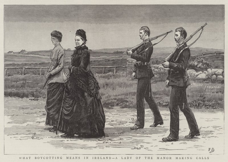 Mit jelent a bojkott Írországban, amikor a Lady of the Manor telefonál? alkotó: Frank Dadd
