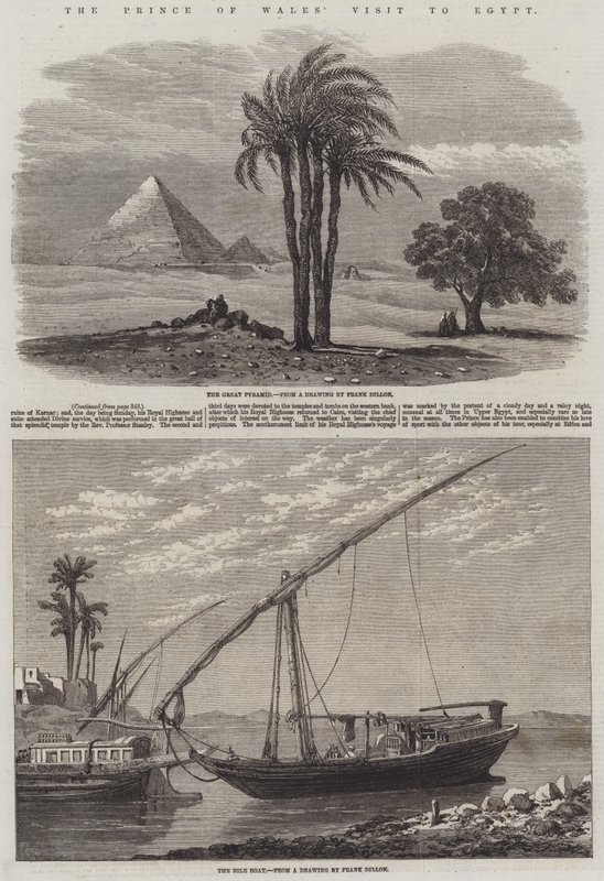 A walesi herceg látogatása Egyiptomban alkotó: Frank Dillon