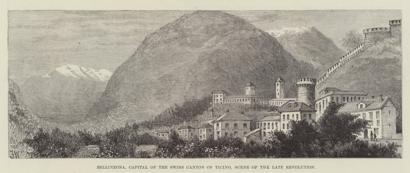 Bellinzona, a svájci Ticino kanton fővárosa, a késői forradalom színtere alkotó: Frank Watkins