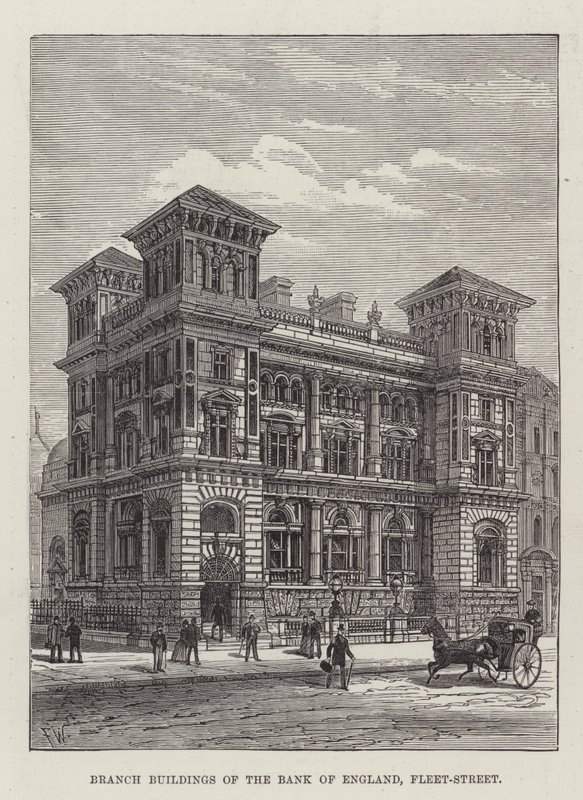 A Bank of England fióképületei, Fleet-Street alkotó: Frank Watkins