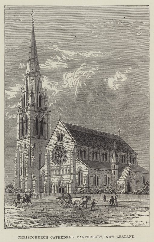 Christchurch katedrális, Canterbury, Új-Zéland alkotó: Frank Watkins