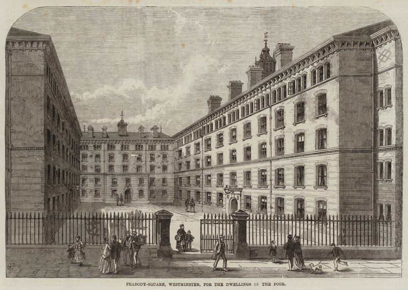 Peabody-Square, Westminster, a Szegények Lakásáért alkotó: Frank Watkins
