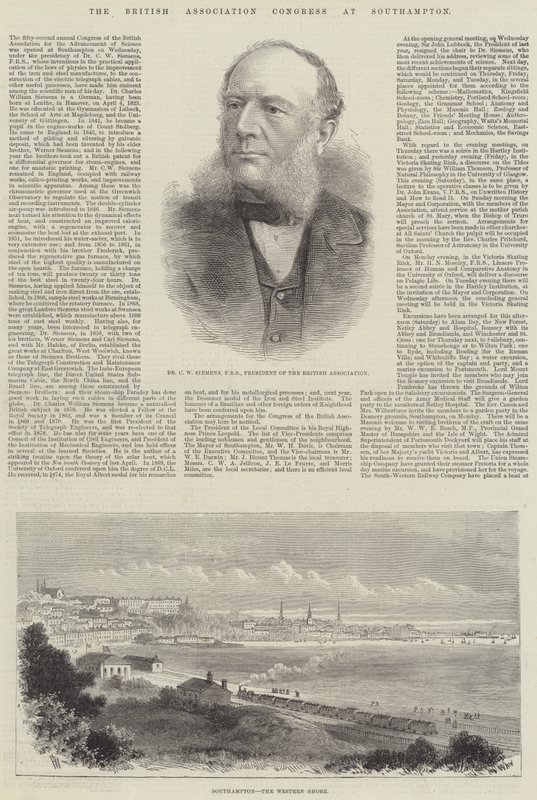 A British Association kongresszusa Southamptonban alkotó: Frank Watkins