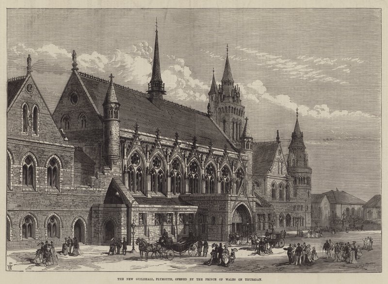 A walesi herceg csütörtökön nyitotta meg a Plymouth állambeli New Guildhall-t alkotó: Frank Watkins