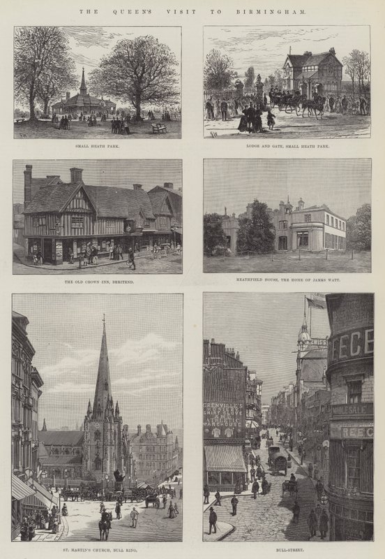 A királynő látogatása Birminghamben alkotó: Frank Watkins