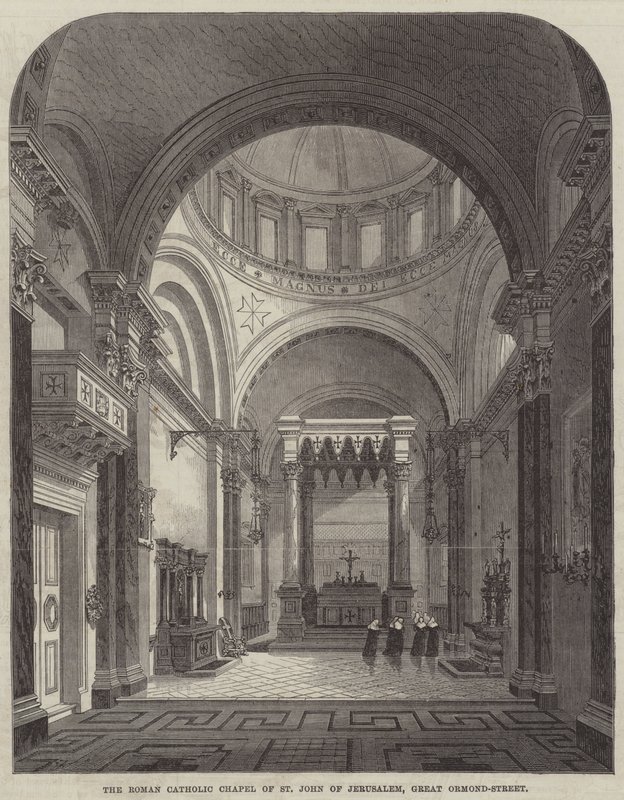 Jeruzsálemi Szent János római katolikus kápolna, Great Ormond-Street alkotó: Frank Watkins