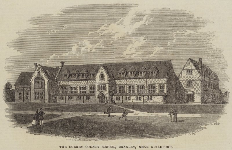 A Surrey Megyei Iskola, Cranley, Guildford közelében alkotó: Frank Watkins
