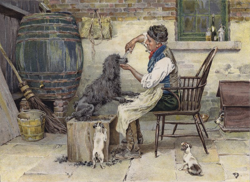 "A divat áldozata" (színes litó) alkotó: Frank (after) Dadd