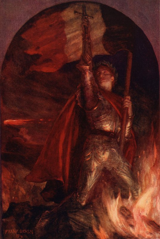 felkelek (színes litho) alkotó: Frank (after) Dicksee