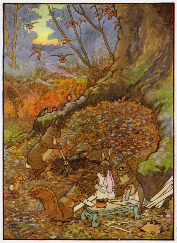 Illusztráció: Babes in the Wood (színes litó) alkotó: Frank Adams